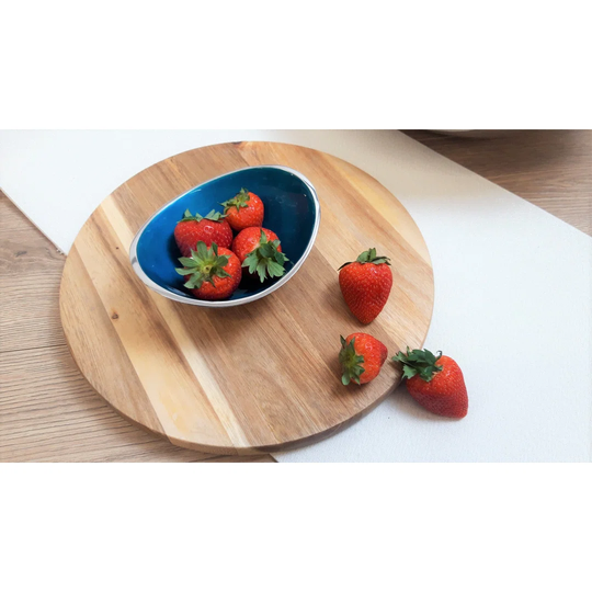 Aluminum Oval Decorative Bowl