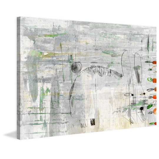 'Sneaky Rabbit' by Parvez Taj - Wrapped Canvas Painting Print