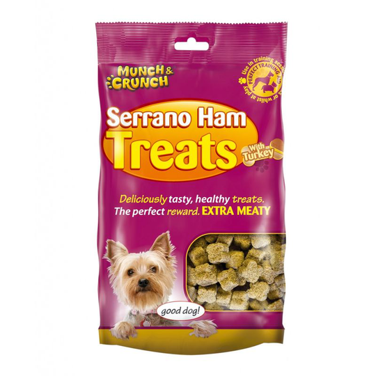 Serrano Ham Dog Treats With Turkey (One Size) (Brown) - Brown - Munch&crunch