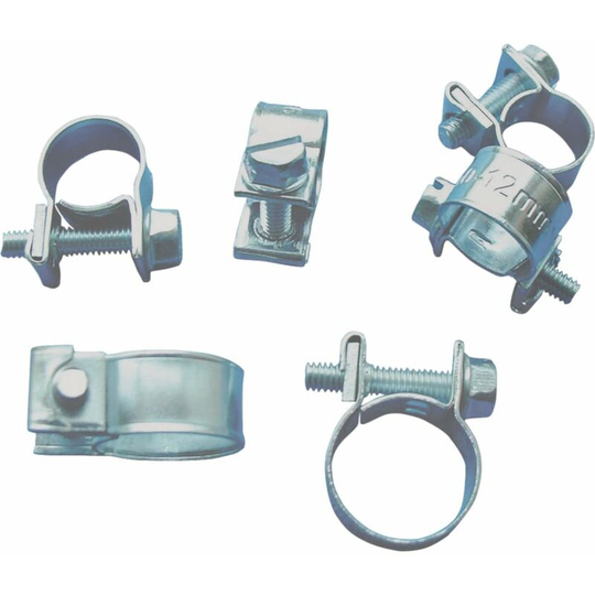 9-11MM Zinc Plated Mini Clips (Nut & Bolt)- you get 5 - Matlock