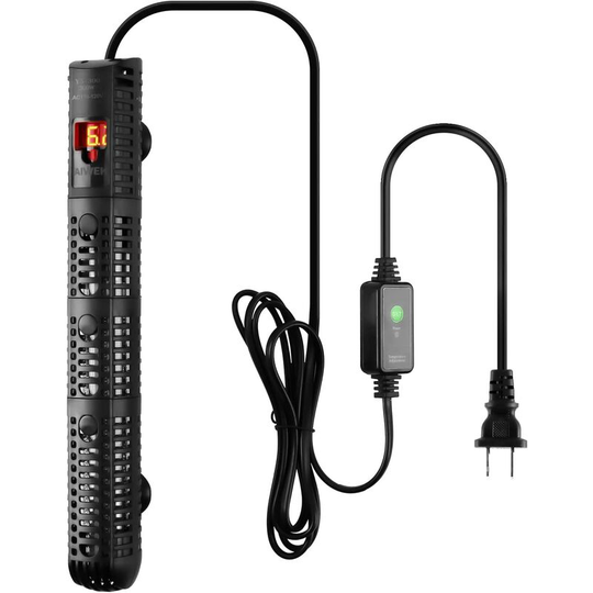 Joorrt - Aquarium Heater 50W 100W 300W 500W Upgraded Fish Tank Heater with Leaving Water Automatically Stop Heating and Advanced Temperature Control