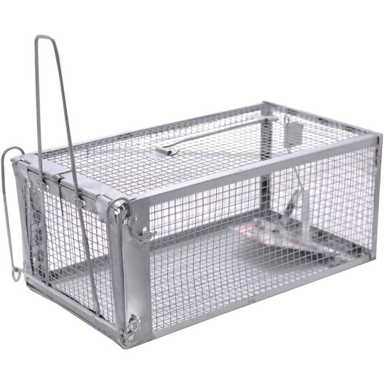 Hiasdfls - Mouse Trap, Rat Trap, Professional Live Iron Animal Cage Trap For Catching Mice, Rodents