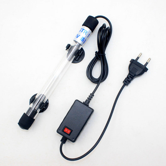 Aquarium lamp sterilizer uv 220-240V waterproof light lamp sterilizer for aquarium maintenance of the aquarium tank treatment (7W)