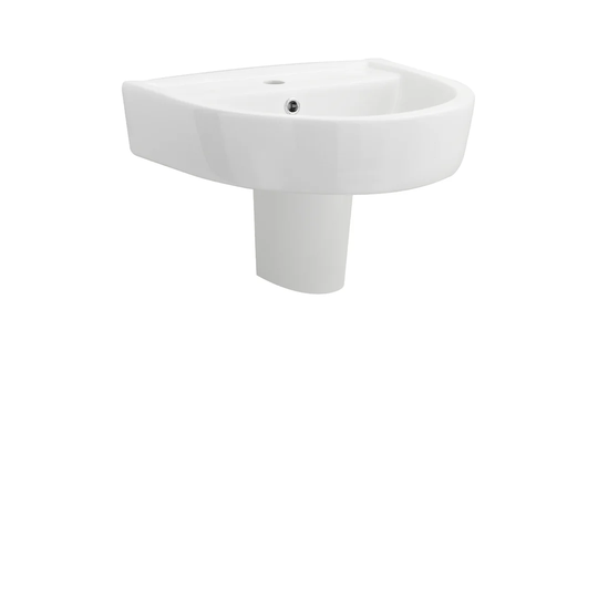 Vitreous China Semi Pedestal Basin