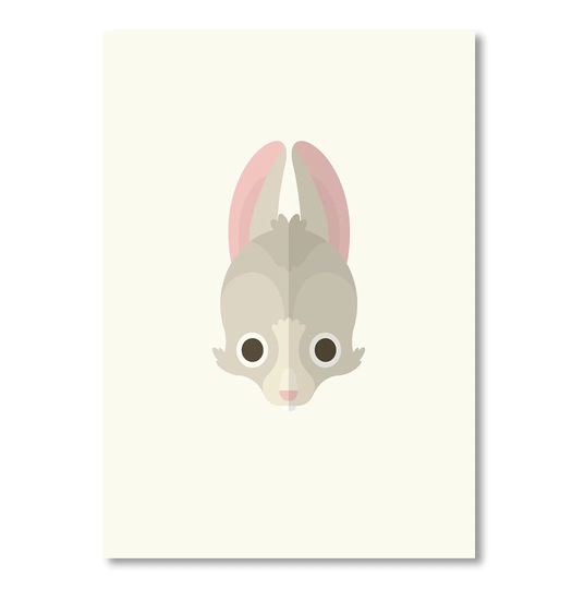 Rabbit by Christian Jackson Graphic Art
