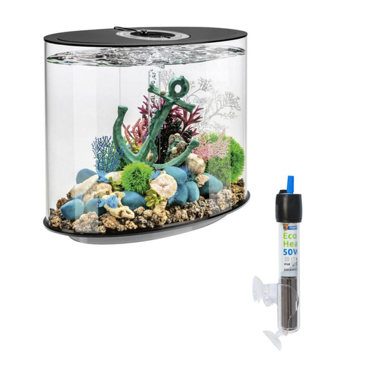 Biorb - Loop 30L Black Aquarium With mcr Led Lighting and Heater Pack