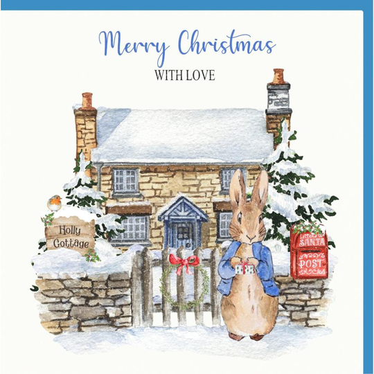 Peter Rabbit Christmas Cottage Card