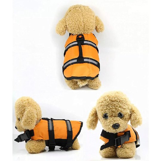 Pet Clothing Life Jacket Swimming Clothing Safety Vest Swimwear Outdoor Pet Dog Cat Float Doggy Vest Lifesaving Vests-XL