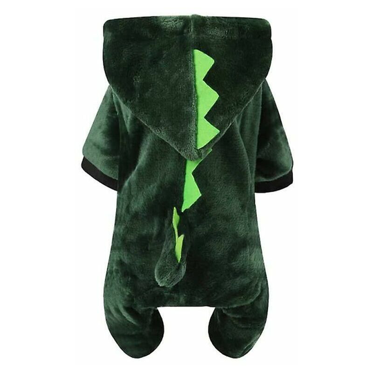 Pet Costume Dog Halloween Set Dog Dinosaur Costume Dog Jumpsuit Pet Puppy Supplies Xl Green