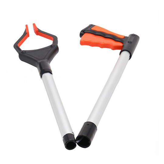 Folding Picker, Trash Picker, Picker, Trash Clip, Sanitary Clip, Orange - Muff