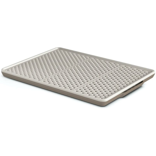 Soft on Paws Cat Litter Tray Sand Trapping Mat Sifting Design Waterproof Urine Proof for Cat Toilet Litter Boxes Scatter Control Easy Clean - Grey