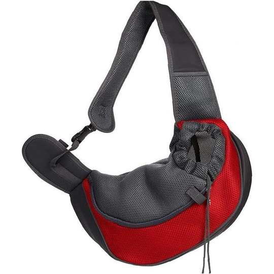 1 Pack Breathable Portable Pet Sling Bag for Cats and Dogs Pet Outdoor Travel Supplies (Red s)