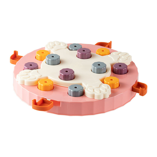 Plastic portable pet travel education food supplies bowl pet feeding toys environmentally friendly