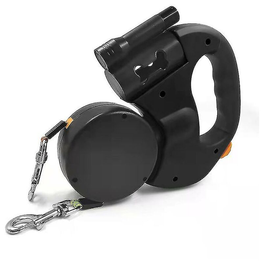 Double Retractable Dog Leash - Extendable Double Headed Dog Leash for Small Medium Dogs