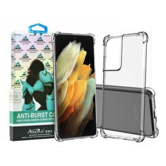Case For Samsung Galaxy S21 Ultra 5G Clear Silicone Gel Shockproof By Atouchbo