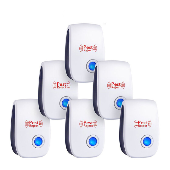 Ilovemilan - Ultrasonic Repellent, Ultrasonic Mouse Pack of 6, Ultrasonic Mouse and Rat Effective Against Mice, Rats, Flies, Mosquitoes, Pests,