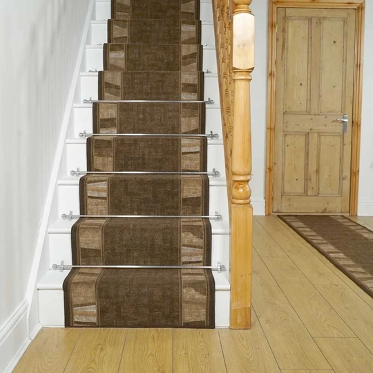 Carpentras Stair Looped Brown Rug