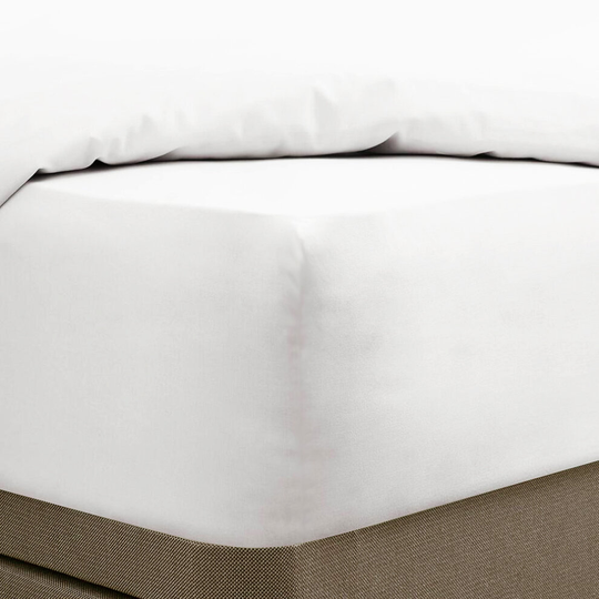 (White, Super King) Linens Limited 100% Egyptian Cotton 400 Thread Count Extra Deep Fitted Sheet