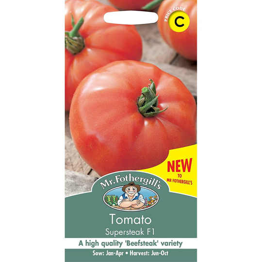 Mr. Fothergill's Tomato Seeds Supersteak F1 Large Beefsteak Tomatoes