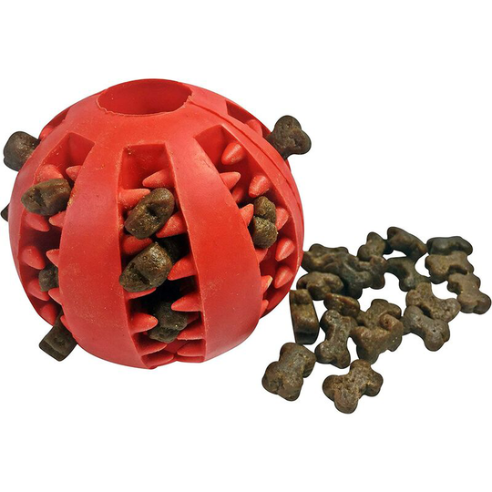 Watermelon Teeth Ball Pet Dog Toy Bite Resistant Teeth Cleaner Molar Tooth Ball Pet Rubber Ball Dog Toy, Red Small
