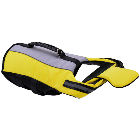 Lifcausal - Dog Life Jackets with Handle Reflective Stripes Adjustable Fit Foldable Swimming Floatation Vests