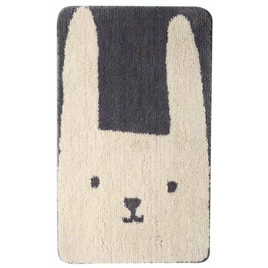 Absorbent foot cushion at the entrance of the bathroom, rabbit, 40x60cm