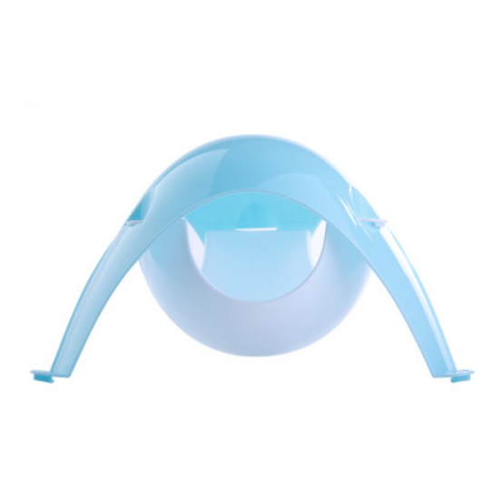 Hamster Space Nest Savage Theater Small Animal Plastic Artificial Plastic Satellite-L Blue