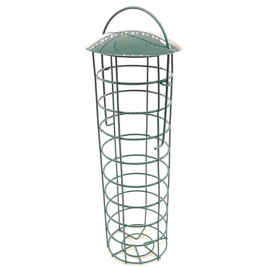 Bird Feeder Metal Bird Feeder Outdoor Hanging Bird Feeder for Attracting Birds Garden Decoration Army green