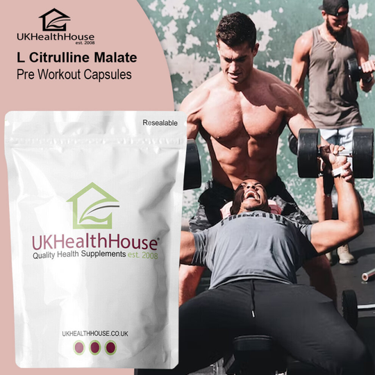 L-Citrulline Malate Capsules x 120 Pre Workout 1500mg Male Enhancement