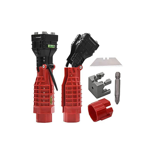 Bearsu - Faucet and Sink Installer, Multi-Purpose Basin Wrench, 18 in 1 Wrench Plumbing Tool for Toilet Bowl/Sink/Bathroom/Kitchen Plumbing Repair