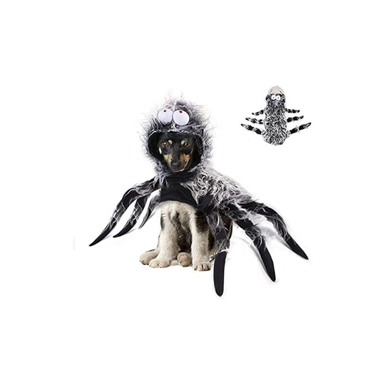 Betterlifegb - Halloween Spider Dog Costume, Cosplay Costume Shaped Army Cat Dog Role Playing Bearing for Halloween Christmas Party, dhaloween