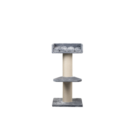 RHRQuality Cat Tree Maine Coon Lounge Light Grey