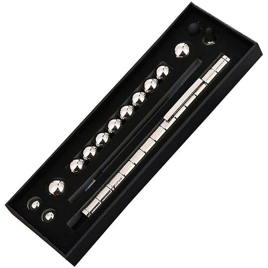 Magnetic Pen Modular Polar Metal Magnet Creative Fun Ball Anti Stress Focus Fidgets sliver - Muff