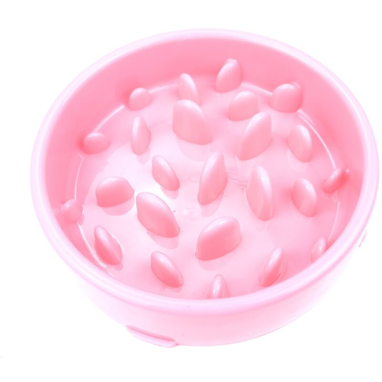 Pink Slow feeder, pet bowl slow food bowl feeder anti-choking slow food bowl bottom foot pad thickened practical dog bowl pet dog licking bowl, puppy