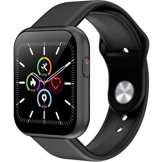 Intelligent Watch Touch Screen Dial Calls Message Reminder Heart Rate Monitoring USB Charge Sports Tracker X6plus (Black)