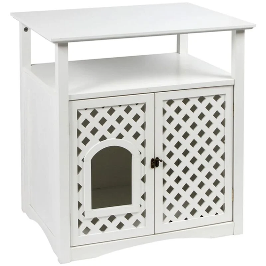 Kerbl - Litterbox Cabinet Helena 64x46x65 cm White 82662 White