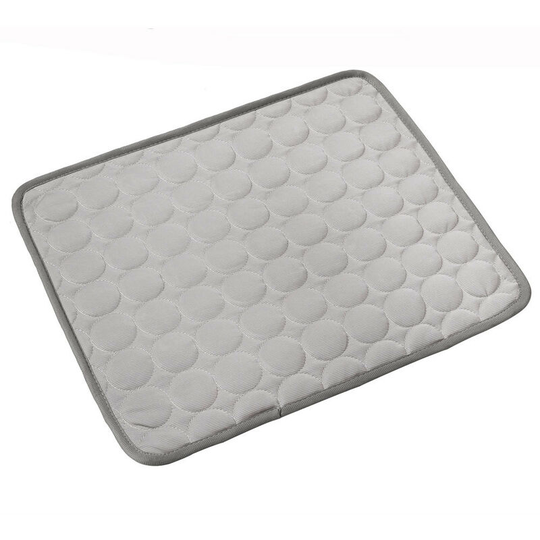 Durable dog refreshing carpet Oxford fabric upgrade + pvc thick 0.4mm Automatic pet cooling mat (xl 70 * 100cm) -grise
