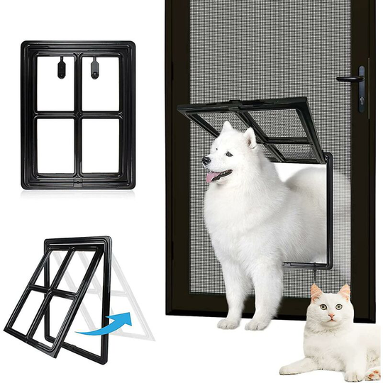 Indoor Pet Screen Door 12x16 inch Dog Door for Screen Door Sliding Door for