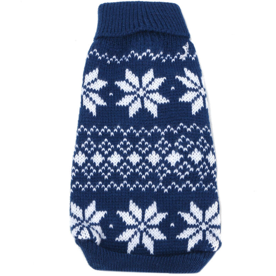 Dog Sweater Knitting Vetement Coat Suit Vest Pullover Warm Jacket Blue xs