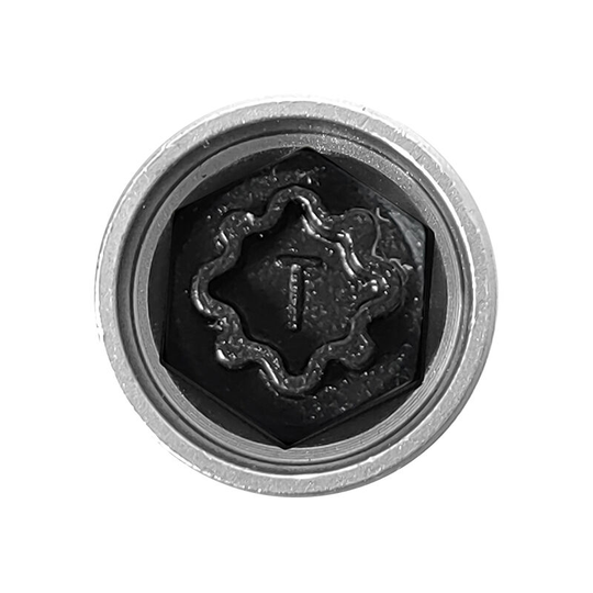 Anti-theft Screw Socket Wrench Tool Security Master Locking Wheel Nut Key 817 / t 17mm Socket Replacement for Audi A6 A3 A4 A5 tt Silver