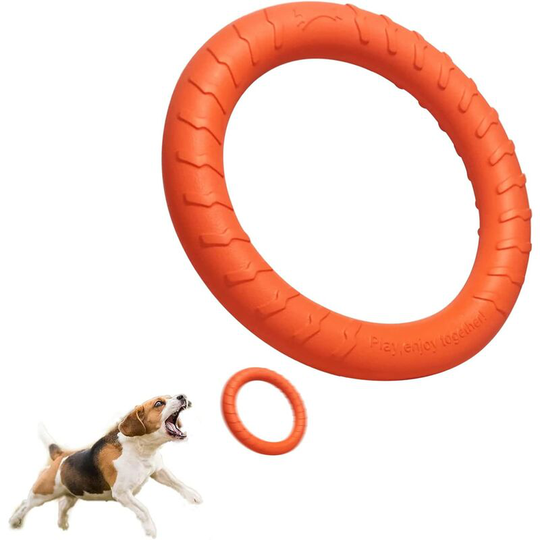 Chew Toys for Dogs, Indestructible Toy for Dogs, Chew Toy for Puppies and Small and Medium-Sized Dogs, Throwing Float, Orange