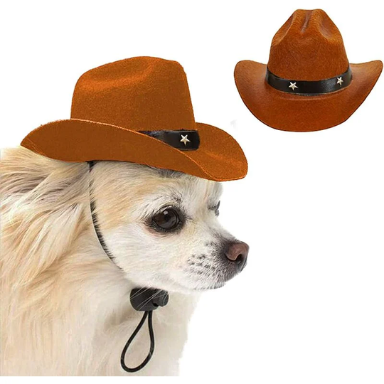 Pet Dog Cowboy Hat Cosplay Cap Puppy Pet Dog Cat Holiday Costume Pet Party Decoration