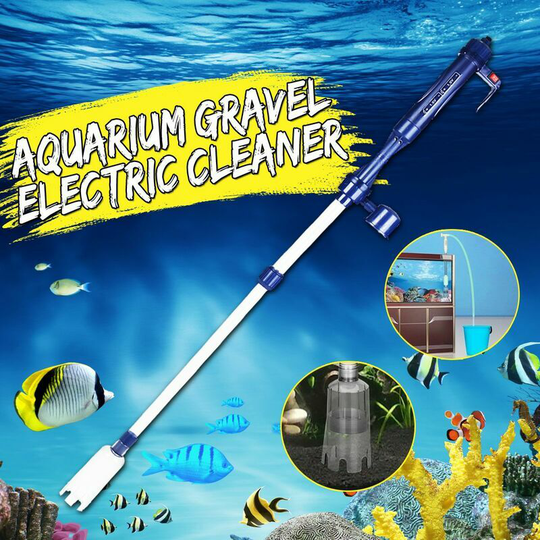 Electric Water Pump Filter Siphon Automatic Vacuum Gravel For Aquarium Cleaning eu plug 220V Telescopic