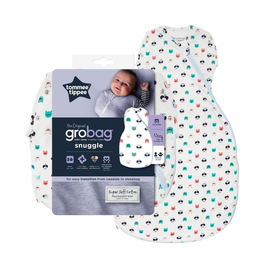 Tommee Tippee Baby Sleeping Bag Original Grobag Snuggle 3-9m 2.5 Tog Cat & Mouse