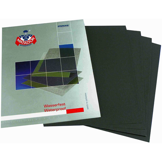 STARCKE MATADOR P180 SANDING PAPER WET AND DRY - 3 SHEETS