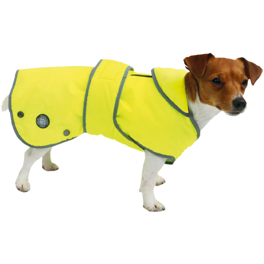 Hi-Vis Dog Coat (s) (Yellow) - Yellow - Ancol