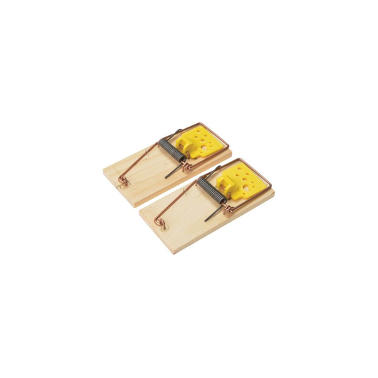 Rentokil PSW107 Wooden Mouse Traps Twin Pack