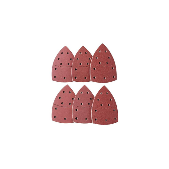 LATERN 60Pcs Sanding Sheets, 40/60/80/120/180/240 Grits Hook and Loop Mouse Sander Pads Sander Paper for Bosch Multi-Sander PSM 100A, PSM 200 AE