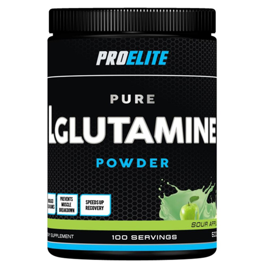 (Sour Apple, 500g) Pro Elite L-Glutamine 500g