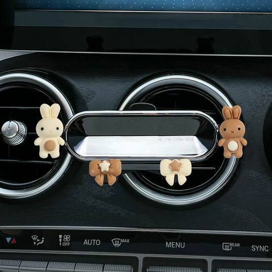 Car Phone Holder, Gravity Car Phone Holder, Universal Car Smartphone Holder, Two-Tone Rabbit Miffy + Two-Tone Bow